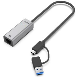 Unitek Hybrydowy adapter USB-C/USB-A do sieci