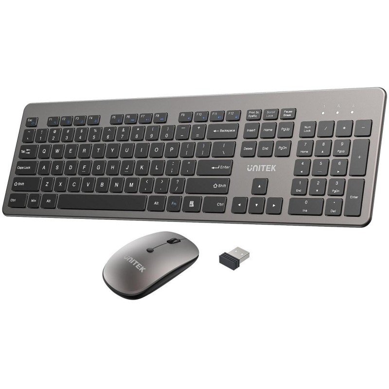 Zestaw bezprzewodowy Unitek SlimDuo 2.4Ghz