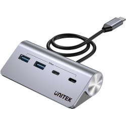 Unitek Hub alumininiowy USB-A/USB-C z 4 portami 5Gbps