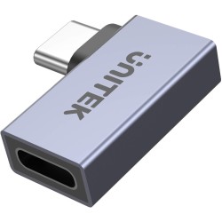 Unitek Adapter USB-C na USB-C kątowy płaski 40Gbps