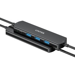 Unitek KVM Hub 10 Gbps – przełączanie między 2 hostami, 3×USB-A