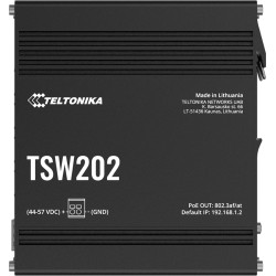 Teltonika TSW202 switch przemysłowy zarządzalny 8xFE 2xSFP PoE+ (TSW202000000) DIN