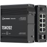 Teltonika TSW202 switch przemysłowy zarządzalny 8xFE 2xSFP PoE+ (TSW202000000) DIN