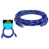 Kabel HDMI-HDMI v1.4 niebieski 5m