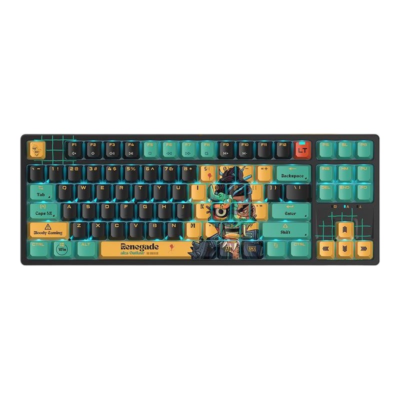 Klawiatura mechaniczna A4TECH BLOODY AT87 RENEGADE USB (Alpha Switches)