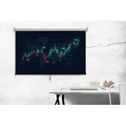 Ekran projekcyjny zwijany ręcznie 100" 16:9