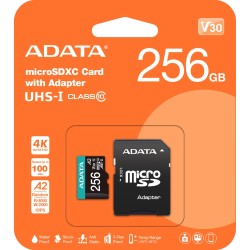 Adata Karta pamięci microSD Premier Pro 256 GB UHS1 U3 V30 A2 + adapter