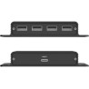Unitek Przedłużacz USB-C na 4× USB-A przez Ethernet, zasięg do 150 m 480Mbps