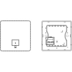 Punkt dostępowy ścienny Hikvision DS-3WAP521-SI