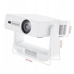 Mini Projektor Przenośny Rzutnik Android 14 WiFi 360 Full HD 4K do Telefonu Zenwire IMC260