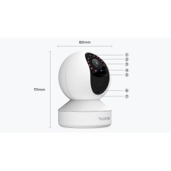Kamera IP Reolink E340 wewnętrzna obrotowa 8MPx WiFi biała