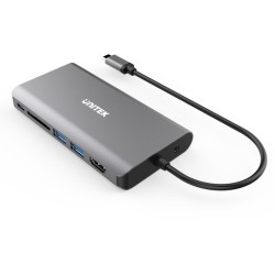 Hub USB-C Unitek D1019B 3.1 8w1 z Power Delivery 100W
