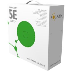 KABEL SKRĘTKA SOLARIX CAT.5E U/UTP PVC karton 305m
