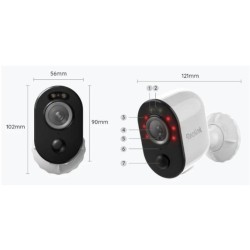 Kamera IP Reolink Argus Series B310 3MP Wi-Fi bateryjna