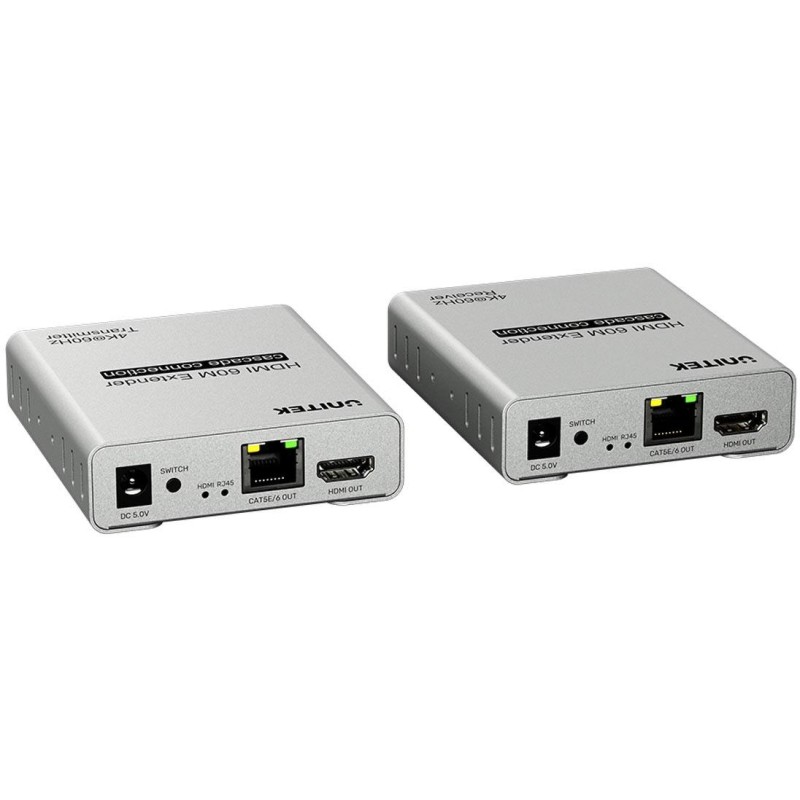 Extender HDMI Unitek V1164A 2.0 4K przez Ethernet do 60m