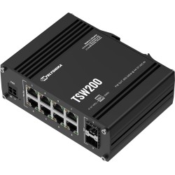 Teltonika TSW200 switch przemysłowy 8xGE 2xSFP PoE (TSW2000000B0) DIN