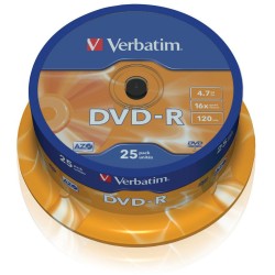 Płyty DVD-R Verbatim AZO (25szt)