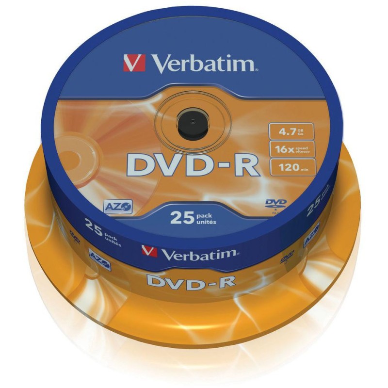 Płyty DVD-R Verbatim AZO (25szt)