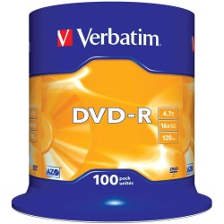 Płyty DVD-R Verbatim AZO (100szt)