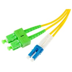 PATCHCORD ŚWIATŁOWODOWY SM 2M DUPLEX 9/125 SC/APC-LC/UPC