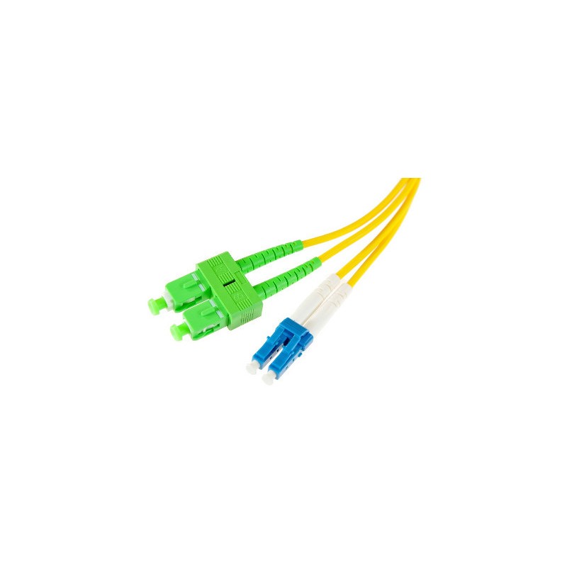PATCHCORD ŚWIATŁOWODOWY SM 2M DUPLEX 9/125 SC/APC-LC/UPC