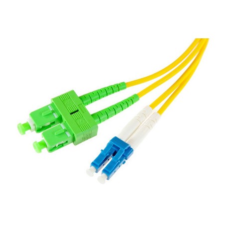 PATCHCORD ŚWIATŁOWODOWY SM 2M DUPLEX 9/125 SC/APC-LC/UPC