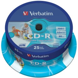 Płyta CD-R Verbatim Printable (25szt)