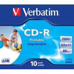 Płyty CD-R Verbatim Data Life Plus JC (10szt)
