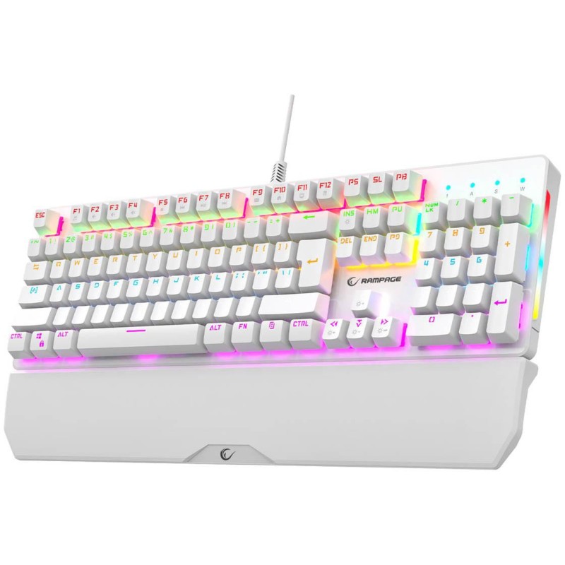 Klawiatura przewodowa Rampage KB-R86 UMBRA biały (Blue Switches)