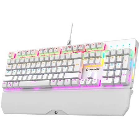 Klawiatura przewodowa Rampage KB-R86 UMBRA biały (Blue Switches)