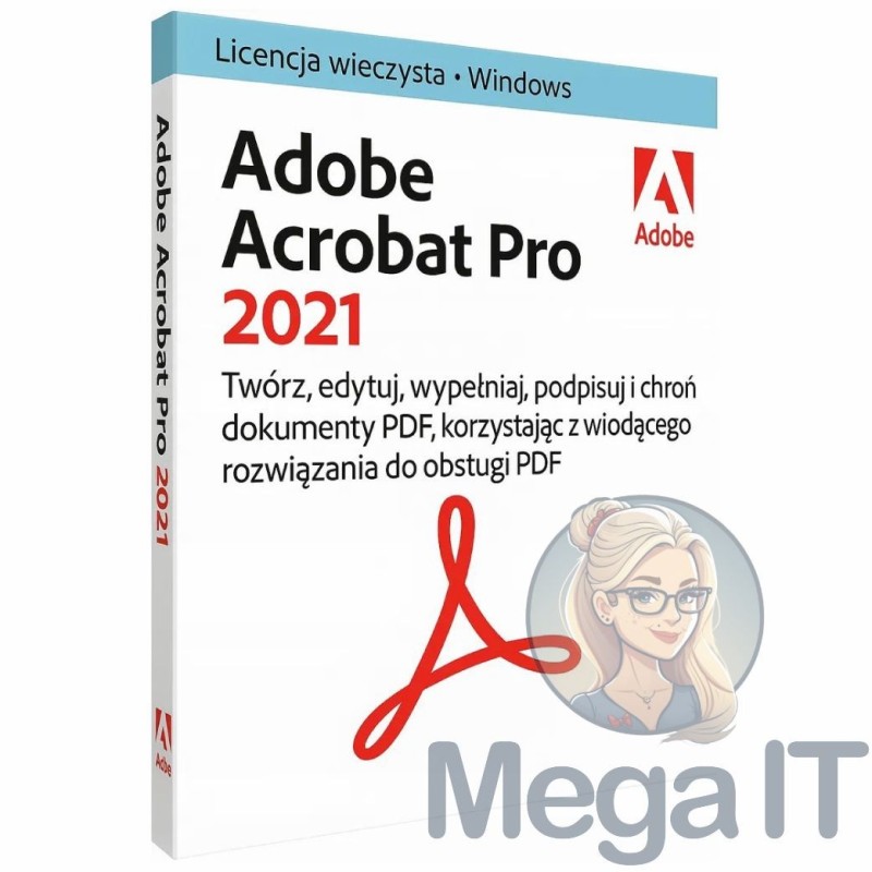Acrobat Pro 2021 - Licencja Wieczysta - MegaIT