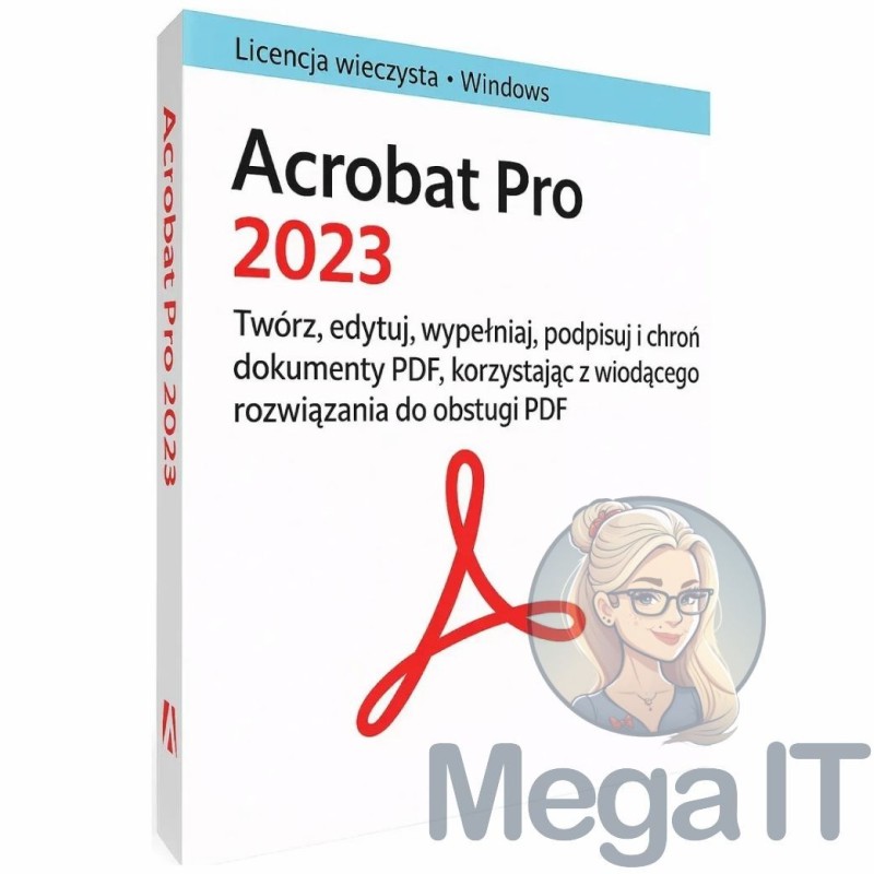 Acrobat Pro 2023 - Licencja Wieczysta - MegaIT