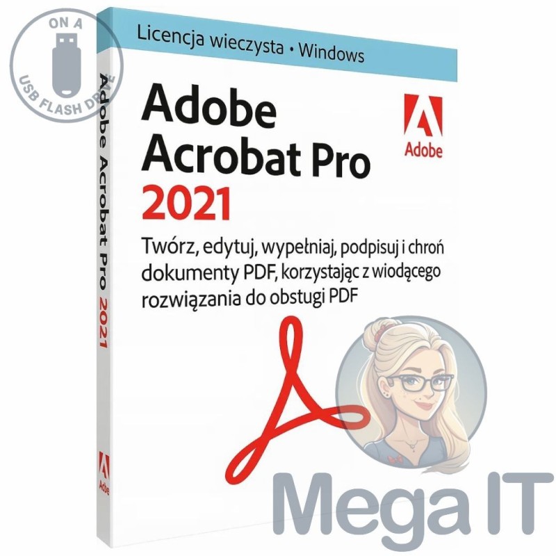 Acrobat Pro 2021 - Licencja Wieczysta - MegaIT