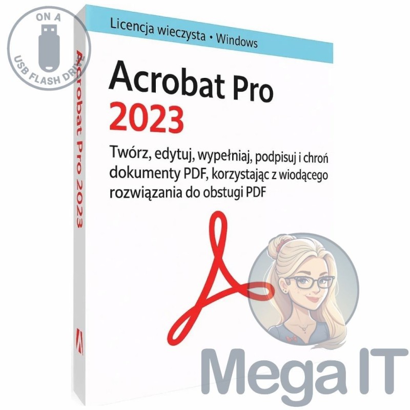 Acrobat Pro 2023 - Licencja Wieczysta - MegaIT