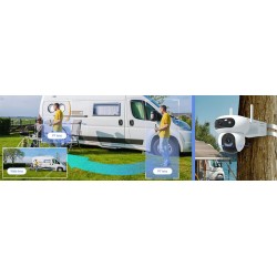 Kamera IP Ezviz HB90X Dual 4G Wi-Fi Kit 4MP+4MP z panelem solarnym 8W