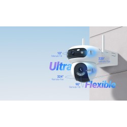 Kamera IP Ezviz HB90X Dual 4G Wi-Fi Kit 4MP+4MP z panelem solarnym 8W