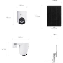 Kamera IP Ezviz HB8 Lite 4G Wi-Fi 4MP z Panelem Solarnym 5W