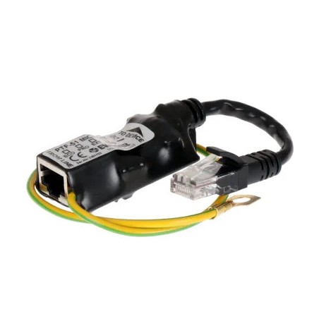 Miniaturowy ogranicznik przepięć do ochrony sieci LAN, PTF-51-EXT/PoE/Micro/T w osłonie termokurczli