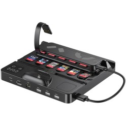 Unitek stacja ładująca Switch z przełącznikiem i czytnikiem kart do gier