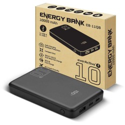 Powerbank everActive Energy Bank EB-11QB 10000 mAh 22,5 W 2x USB-A USB-C czarny