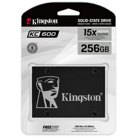 DYSK SSD KINGSTON KC600 256GB SATA 550/500 MB/s