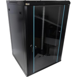 Szafa RACK Pulsar 18U / 19” wisząca do złożenia 600x600 czarna