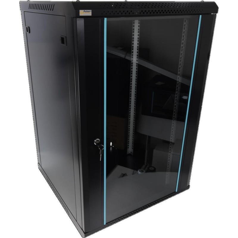 Szafa RACK Pulsar 18U / 19” wisząca do złożenia 600x600 czarna