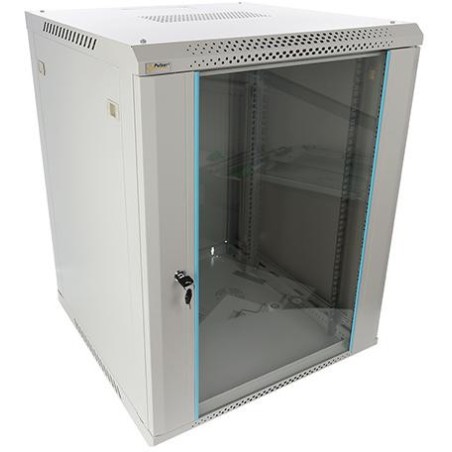 Szafa RACK Pulsar 15U / 19” wisząca do złożenia 600x600 szara
