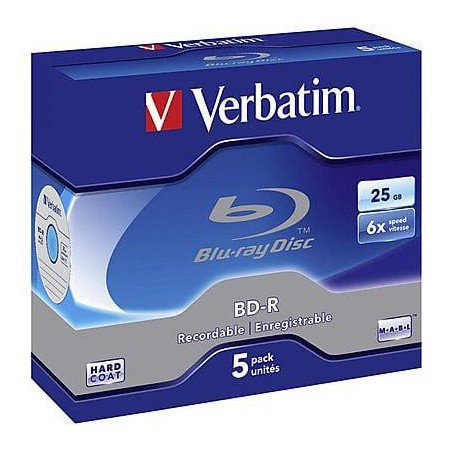 Płyty Blu-Ray Verbatim BD-R SL 25GB Cake (5szt.)