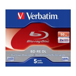 Płyty Blu-Ray Verbatim BD-RE DL SERL 50GB (5szt.)