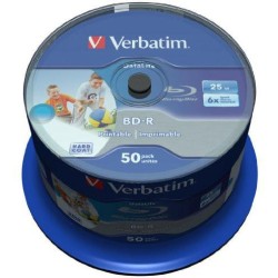 Płyty Blu-Ray Verbatim BD-R SL Printable 25GB Cake (50szt.)