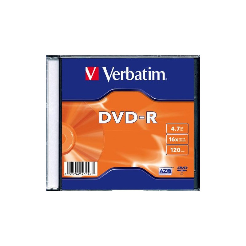 Płyty DVD-R Verbatim AZO Slim (1szt)