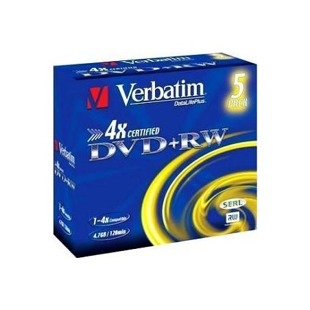 Płyty DVD+RW Verbatim Rewritable (5szt)
