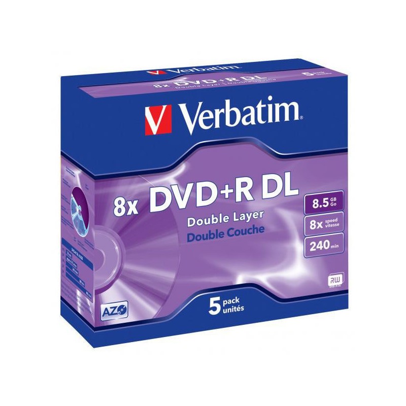 Płyty DVD+R DL Verbatim DataLife PLUS (5szt)